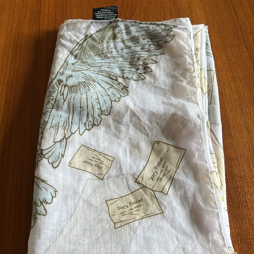 Harry Potter Hogwarts Owl Letter Scarf Hot Topic - Picture 7 of 7